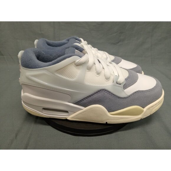 Nike Boys Air Jordan 4 RM (GS) Sneakers Suede White Blue Size 4.5 NEW IN BOX! - Picture 3 of 12